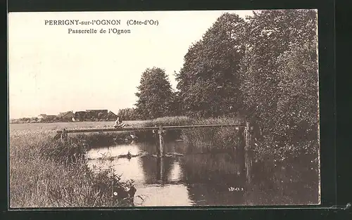 AK Perrigny-sur-l`Ognon, Passerelle de l`Ognon