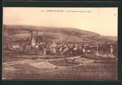 AK Auxey-Le-Grand, Vue d`ensemble prise du Sud