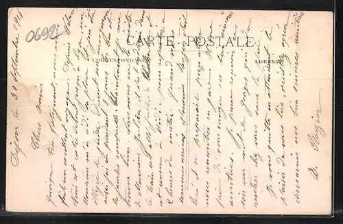 AK Auxonne, La Mairie et Statue de Napoléon