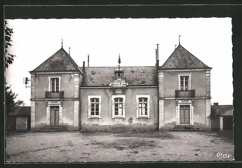 AK Aubigny-en-Plaine, Ecole et Mairie