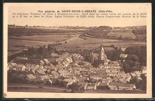 AK Saint-Seine-L`Abbaye, Vue Générale