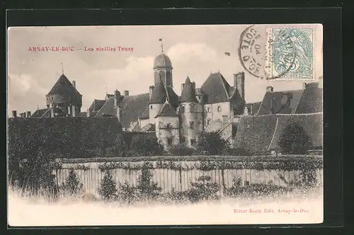 AK Arnay-le-Duc, Les vicilles Tours