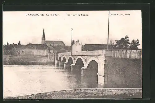 AK Lamarche, Pont sur la Saône