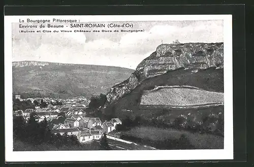 AK Saint-Romain, Ruines et Clos du Vieux Chateau des Ducs de Bourgogne