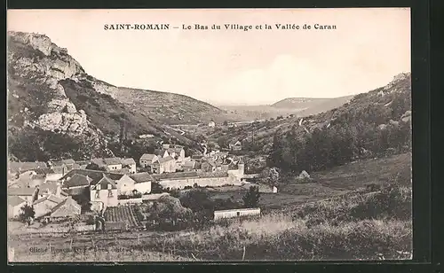 AK Saint-Romain, le Bas du Village et la Vallée de Caran