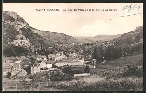 AK Saint-Romain, le Bas du Village et la Vallée du Caran