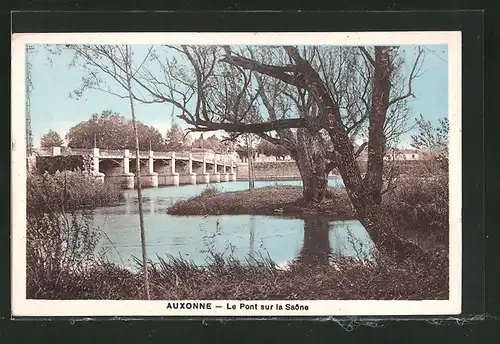 AK Auxonne, le Pont sur la Saone