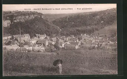 AK Saint-Romain-le-Bas, Vue générale