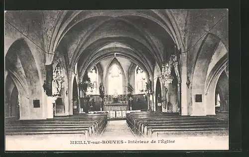 AK Meilly-sur-Rouves, Intérieur de l`Eglise