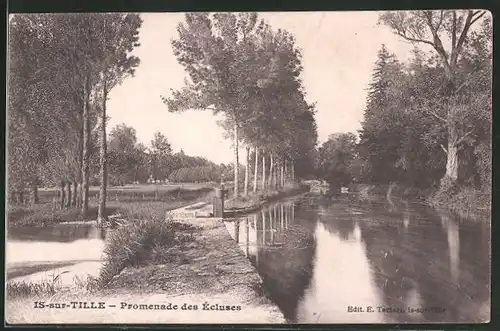 AK Is-sur-Tille, Promenade des Écluses