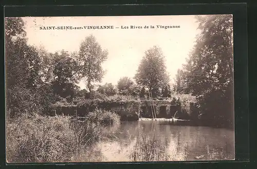 AK Saint-Seine-sur-Vingeanne, Les Rives de la Vingeanne