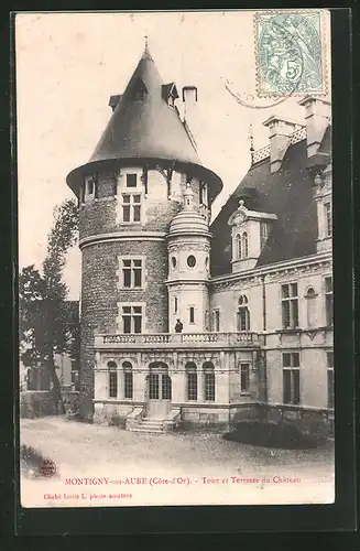 AK Montigny-sur-Aube, Tour et Terasse du Chateau