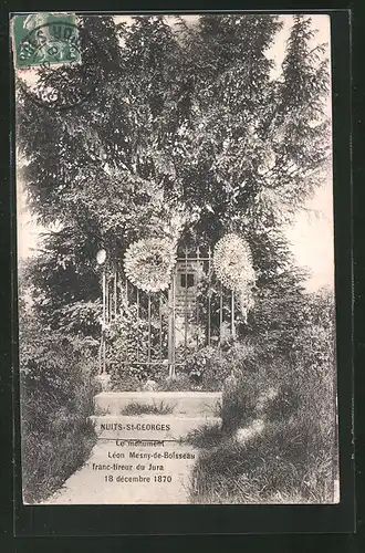 AK Nuits-St-Georges, Le Monument Léon Mesny-de-Boisseau