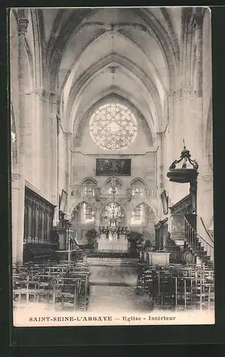AK Saint-Seine-l`Abbaye, Intérieur de l`Eglise