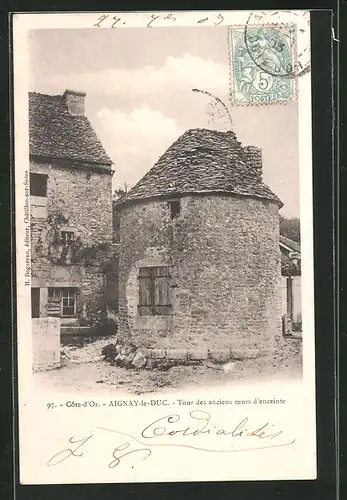 AK Aignay-le-Duc, Tour des anciens murs d`enceinte