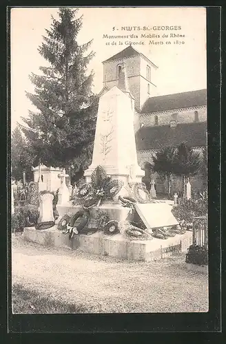 AK Nuits-Saint-Georges, Monument des Mobiles du Rhone