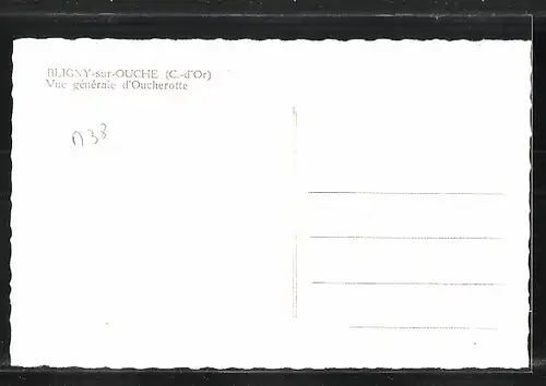 AK Bligny-sur-Ouche, Vue générale d`Oucherotte