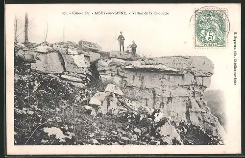 AK Aisey-sur-Seine, Vallon de la Chouette