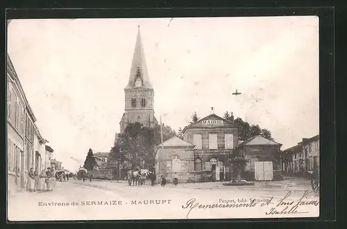 AK Maurupt, L`Eglise et la Mairie