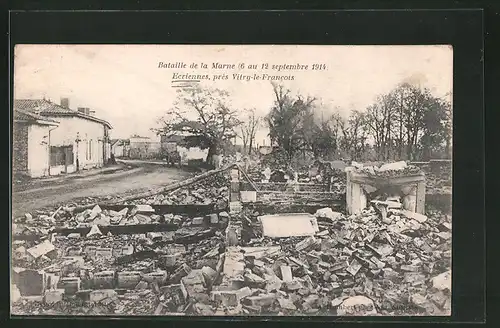 AK Ecriennes, Bataille-de-la-Marne 1914