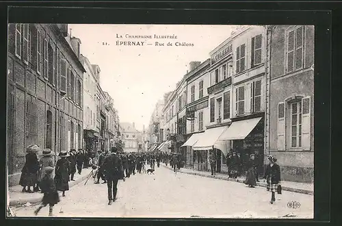 AK Épernay, Rue de Chalons