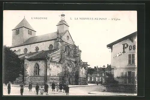 AK La Neuville-Au-Pont, L`Église