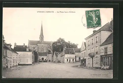 AK Orbais-L`Abbaye, La Place Jean d`Orbais