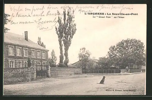 AK La Neuville-au-Pont, Le Grand Pont sur l`Aisne