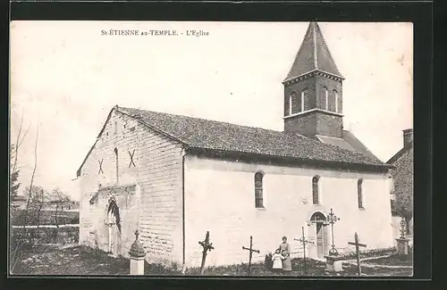 AK St-Étienne-au-Temple, L`Église
