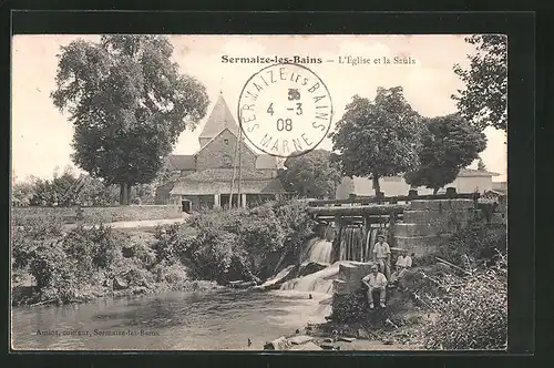 AK Sermaize-les-Bains, L`Église et la Saulx