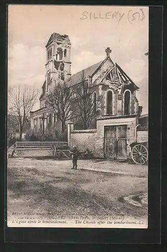 AK Sillery, The Church after the bombardment