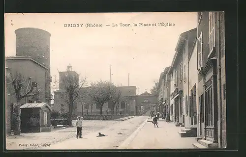 AK Grigny, La Tour, la Place et l`Église