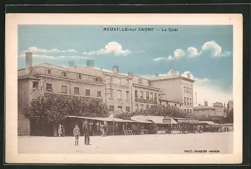 AK Neuville-sur Saone, Le Quai