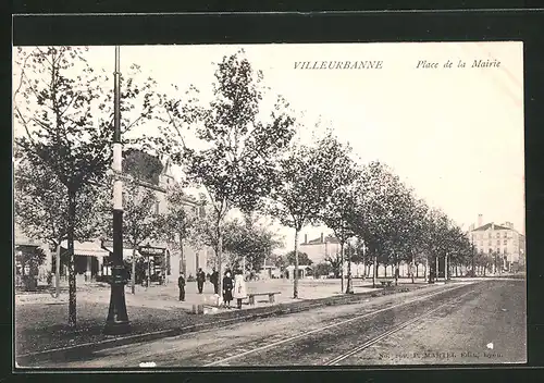 AK Villeurbanne, Place de la Mairie
