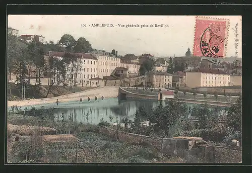 AK Amplepuis, Vue générale prise de Revillon