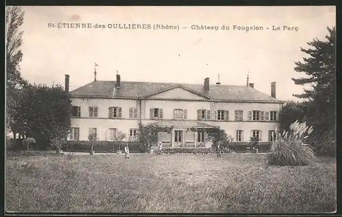 AK Saint-Étienne-des-Oulliéres, Chateau du Pougelon, le Parc
