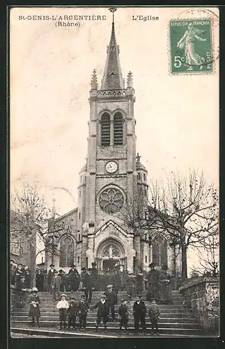 AK St-Genis-`Argentière, L`Eglise, Kirche