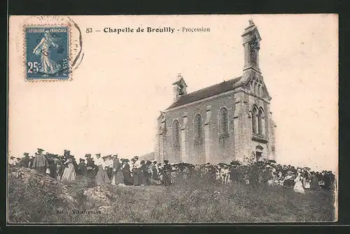 AK Brouilly, Chapelle, Procession