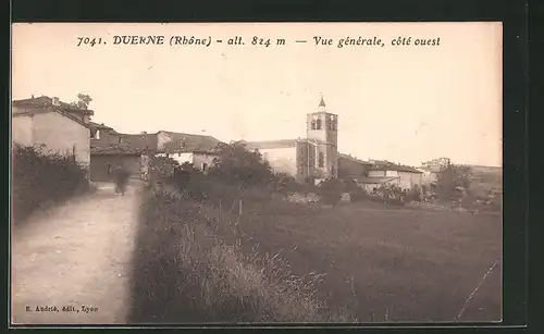 AK Duerne, Vue generale, cote ouest