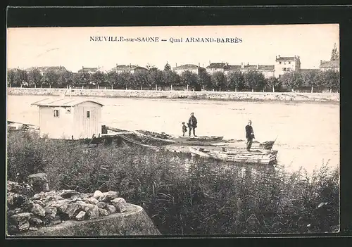 AK Neuville-sur-Saone, Quai Armand-Barbes