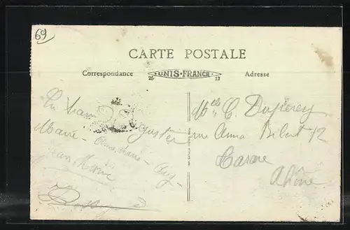 AK Les Sauvages, Teilansicht des Ortes