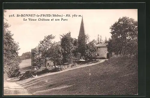 AK St-Bonnet-le-Froid, Le Vieux Chateau et son Parc