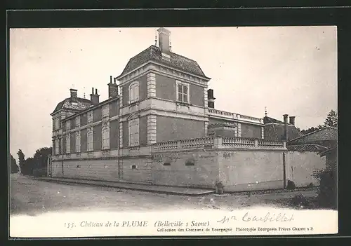AK Belleville-sur-Saone, Chateau de la Plume
