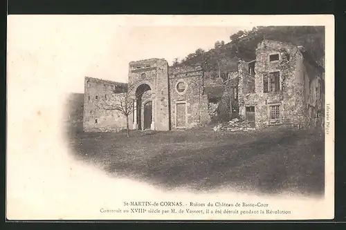 AK St-Martin-de-Cornas, Ruines du Chateau de Basse-Cour