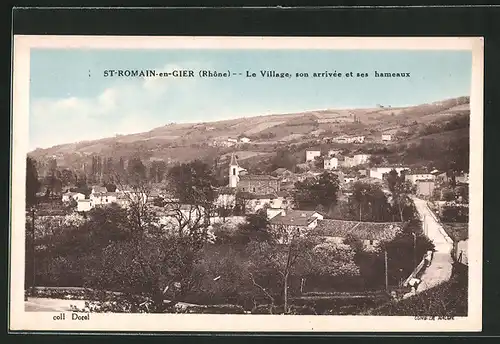 AK St-Romain-en-Gier, Le Village, son arrivee et ses hameaux