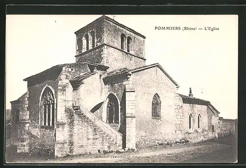 AK Pommiers, L`Eglise