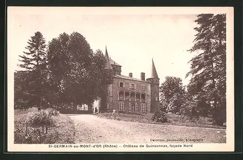 AK St-Germain-au-Mont-d`Or, Chateau de Quinsonnas, Facade Nord