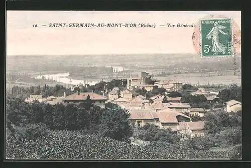 AK Saint-Germain-au-Mont-D`Or, Vue Panoramique