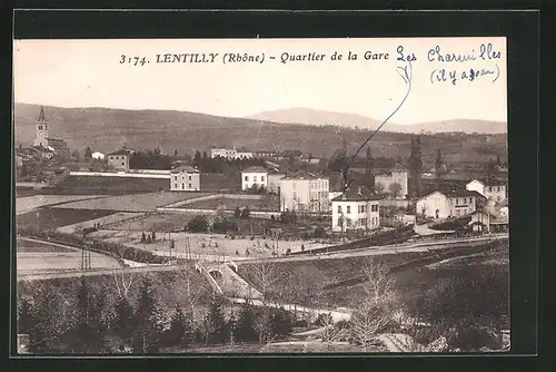AK Lentilly, Quartier de la Gare