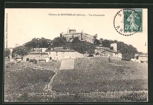 AK Montmelas, le Château, Vue d`ensemble